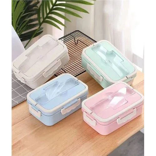 হ্যান্ডেল সহ ডাবল টায়ার লাঞ্চ বক্স