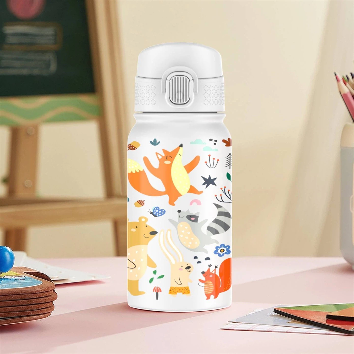 Shatterproof Children Thermos With Portable Strap
